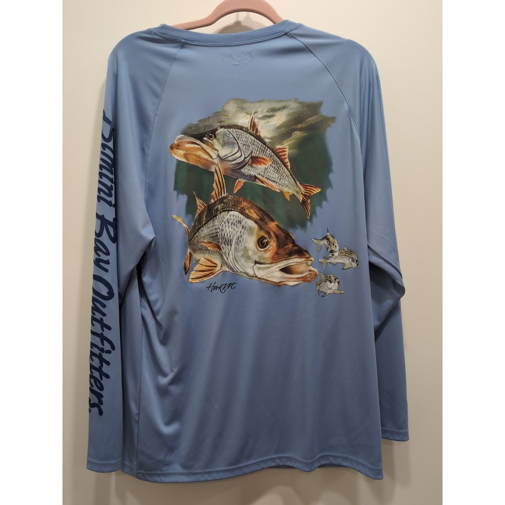 Bimini Bay Outfitters Men's Long Sleeve Fishing Shirt Size Medium‎